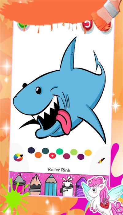 鲨鱼涂色书(1)